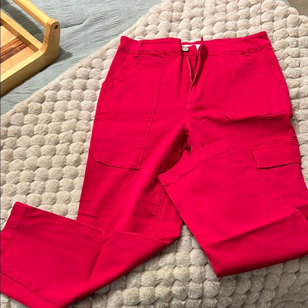 Risen Fuscia Denim NWOT
